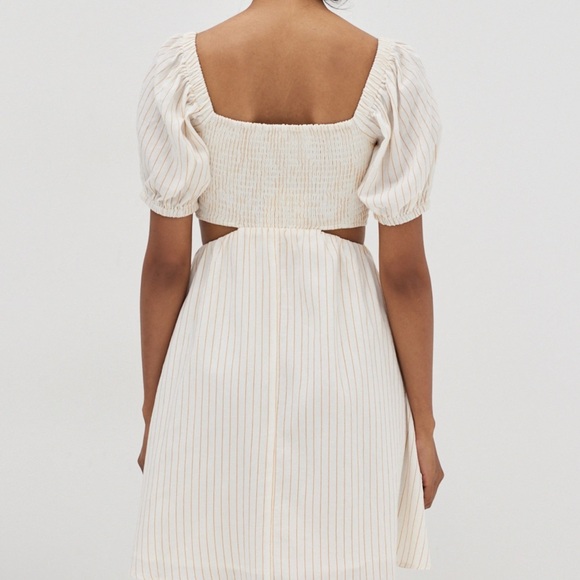 Love Bonito Smocked Cut Out Dress Size 4 - Picture 3 of 7